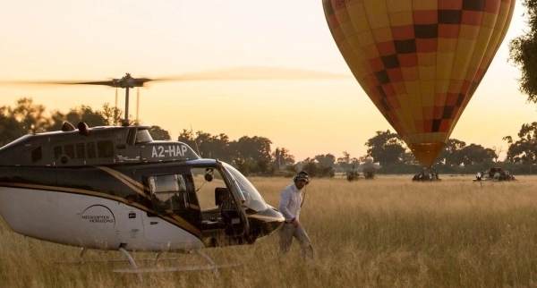 Hot Air Balloon safari in the Okavango Delta
