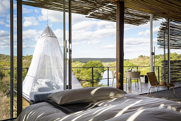 Singita Lebombo Lodge Kruger National Park accommodation with star bed