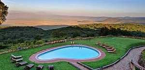 Ngorongoro Sopa Lodge - view from pool