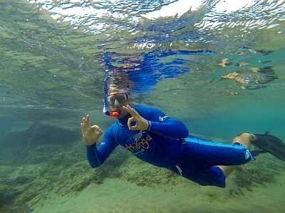 Snorkeling at Thonga