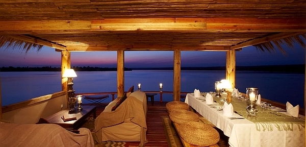 Tongabezi Lookout Chill Deck - sunsets and cocktails overlooking Zambezi
