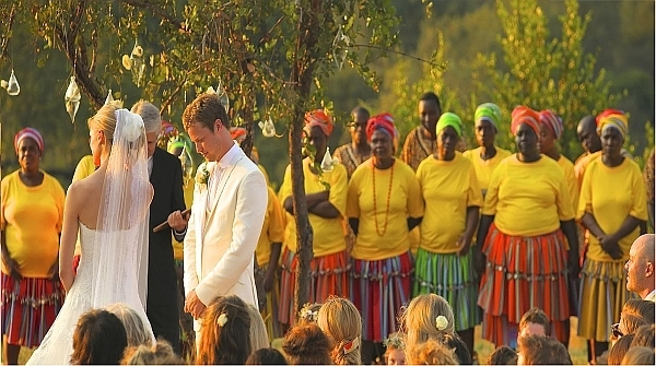 African safari wedding ceremony at Ulusaba
